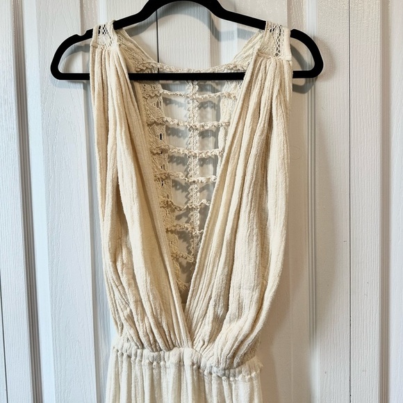 Jen’s pirate booty trailing jade boho maxi cotton gown dress size large - Picture 5 of 9